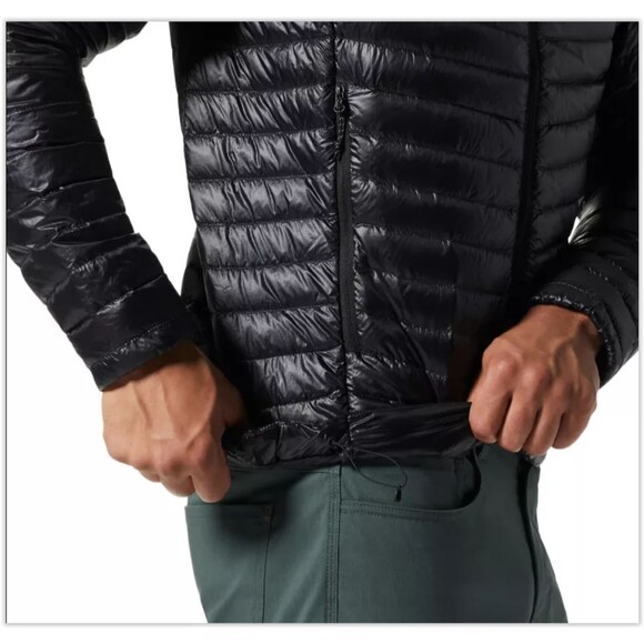 NWT Mountain Hardwear Ghost Whisperer 2 Packable Ultralight Down Jacket Black XL - Picture 6 of 9